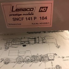 lemaco ho black steam locomotive 141p