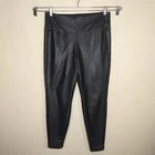 Athleta Gleam Faux Leather Tights Large Women's Vegan Leather 356179