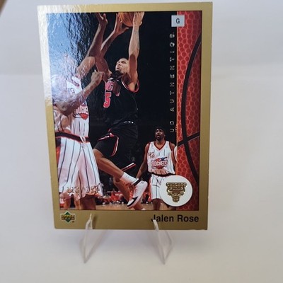 2002-03 UD Authentics Gold Jalen Rose #8 /250 Chicago Bulls NBA Rare SP