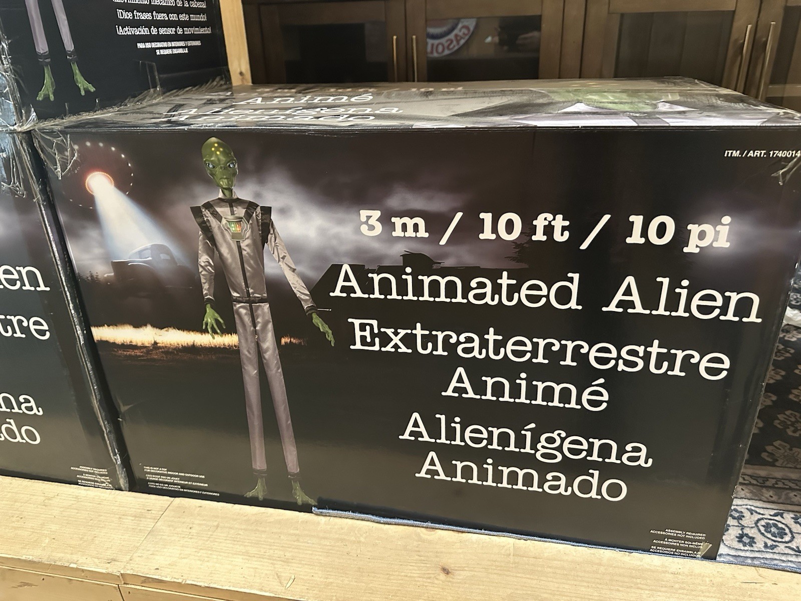 Halloween 10 ft. Tall Animated Alien With Lights And Sounds New Sealed