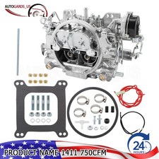 New 4 Barrel Carburetor For Edelbrock 1411 Performer 750 Cfm Electric Choke