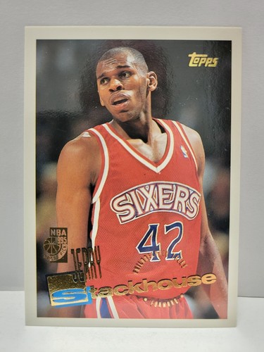 1995-96 Topps Jerry Stackhouse #229 (RC) - 3 Card Lot SHARP! - Picture 4 of 5
