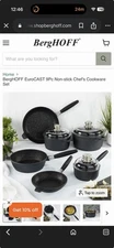 BergHOFF EuroCAST Pan Set  9 Pc Professional Series 9 Piece Chef Set Orig $1800