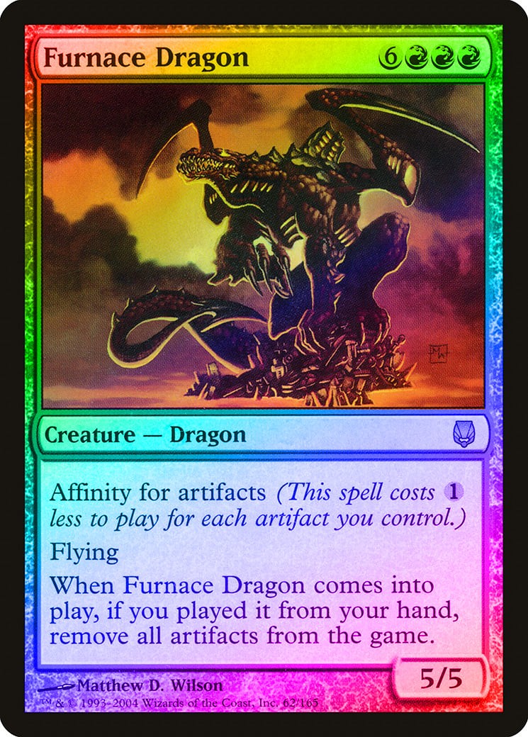 Furnace Dragon FOIL Darksteel NM Red Rare MAGIC THE GATHERING CARD ABUGames