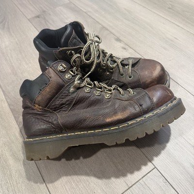 Dr. Martens Brown Leather Chunky Boots 9728 Doc size 11 Y2K Grunge England Made
