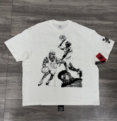 Off-white X Jordan T-shirt White Virgil Abloh Nike XXL 100 Off-white X Jordan T-shirt White Virgil Abloh Nike XXL 100