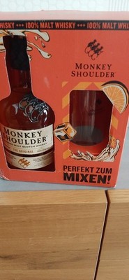 Monkey Shoulder Whisky mit Highball-Glas 0,7 Liter 40 % Vol.