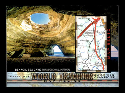 2018 Goodwin Champions #WT-57 Benagil Sea Cave/ Portugal MEM World Traveler Map