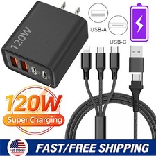 120W Super Fast Charging USB Type C Wall Charger For Motorola 2025 2024 Razr 60