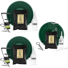 ASR Outdoor 7pc Gold Panning Kit with 1lbs Bobby Bo Paydirt Bag