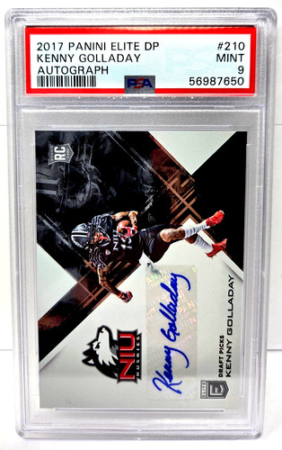 2017 Elite DP AUTOGRAPH KENNY GOLLADAY RC Rookie Football Card PSA 9 MINT