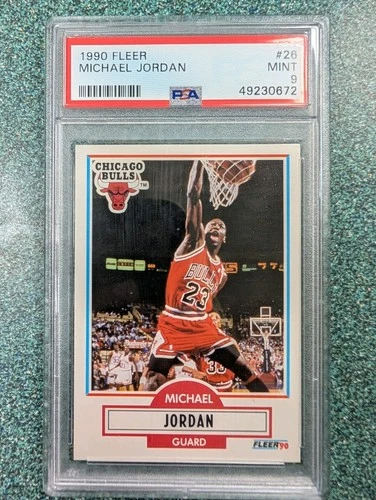 1990 Fleer Michael Jordan #26 – PSA 9 (Graded) NBA Trading Card Cert #49230672