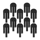 10pcs Reusable Plastic Clips: Garbage Bin Clamps For Anti-Slip Bag Fixation -