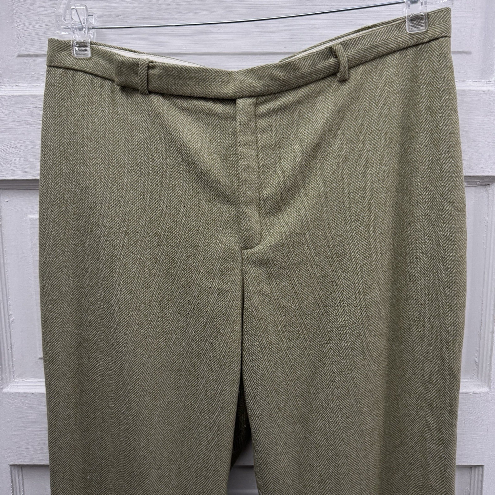 Tailored Herringbone Wool Blend Lined Trousers GA… - image 3