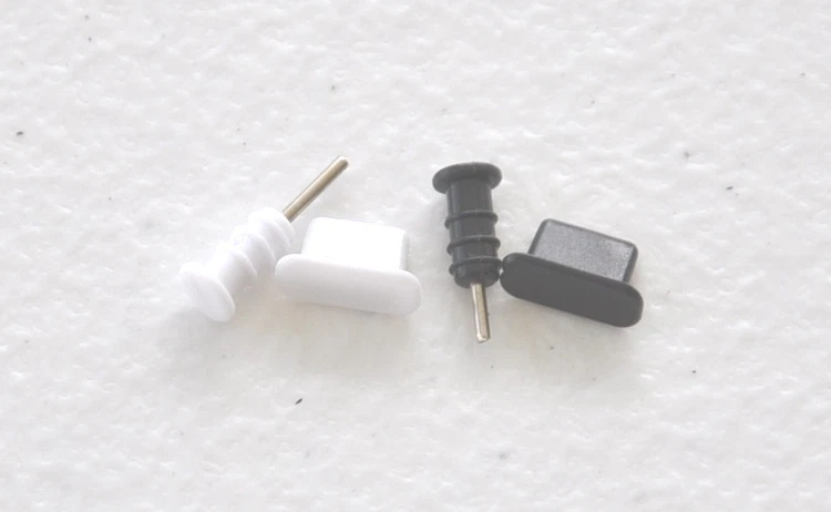 3.5mm earphone jack dust plug & dock charger port cap FOR apple iphone 6 5 ipod - Image 2 of 2