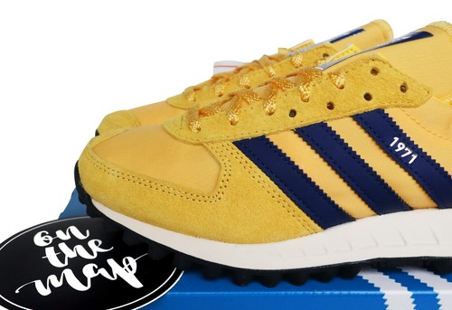 Adidas TRX Vintage Arsenal FC 1971 Yellow Navy Blue UK 3 4 5 11 US H01801 New - Picture 3 of 12