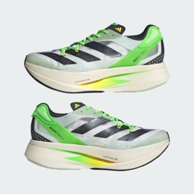 adidas Adizero Prime X Low Green-Black Running Shoes Size 7.5 US
