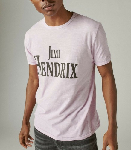 Lucky Brand Men's Jimi Hendrix Orchid Tee Shirt 7M84933 NWT Large - 第 1/2 張圖片