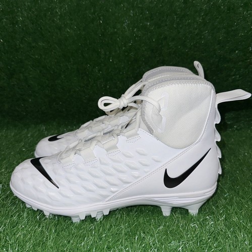 Nike Force Savage Varsity 2 White Black Football Cleats Size 10.5 AQ8155-100 New - Picture 5 of 6