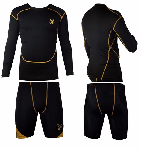 Rugby Power Under Shorts Shirt  Base Layer Compression Sports Thermal Football  - Picture 1 of 5