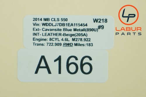 +A511+ W218 MERCEDES 12-17 CLS CLASE E ASIENTO DELANTERO DERECHO ALFOMBRA SENSOR SRS - Imagen 5 de 5