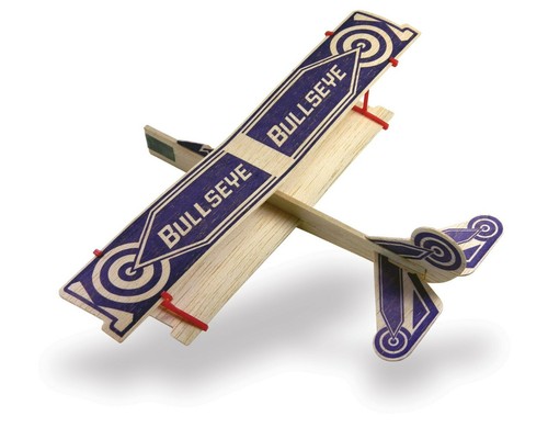 Grupo de cinco aviones clásicos de juguete volador de madera balsa de Guillow's, EE. UU. GRP-0110 - Imagen 6 de 10