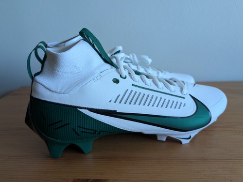 Nike Vapor Edge Pro 360 2 TB White Green Football Cleats FQ4044-101 Men Size 10 - Picture 2 of 8