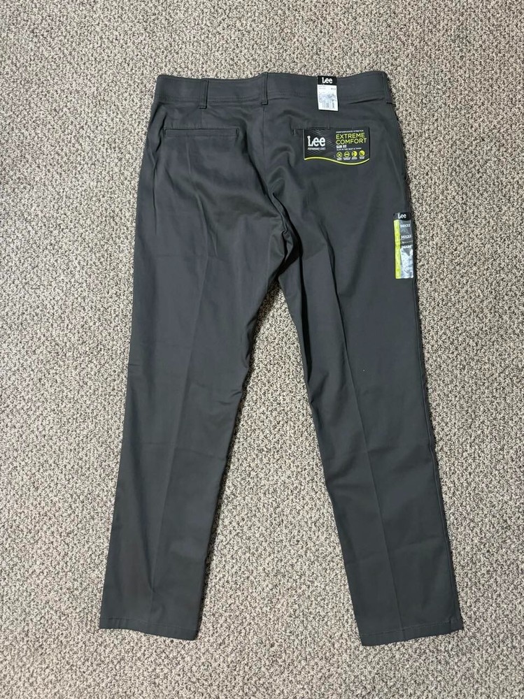 LEE Performance Stretch Slim Fit Men's Pants Dark Grey 36x32