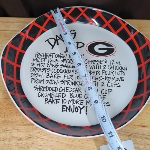 Georgia Bulldogs Dip Bowl With Recipe University Of Georgia Dawgs Dip  - Picture 4 of 4