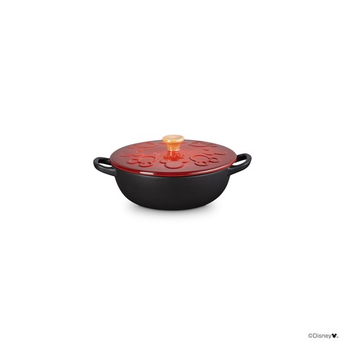 Le Creuset Disney Mickey Mouse Collection Mini Marmite 250ml Cherry Red NEW - Picture 2 of 8