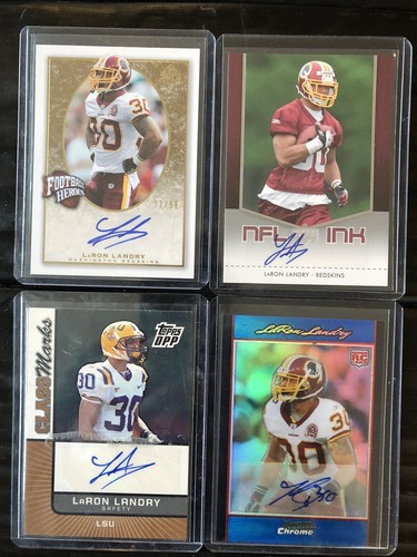LARON LANDRY 21 KARTEN AUTOS ROOKIES REDSKINS COMMANDERS - Bild 3 von 12