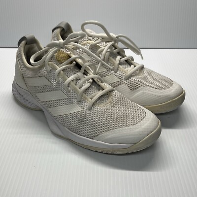 Adidas Game Court 2 Womens 7.5 White Tennis Pickleball Shoes Sneakers GW2519