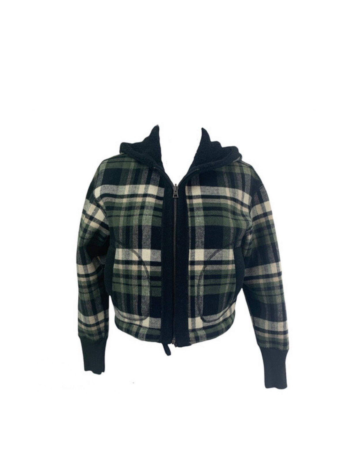 $376 James Perse Cropped REVERSIBLE Hooded Jacket… - image 2