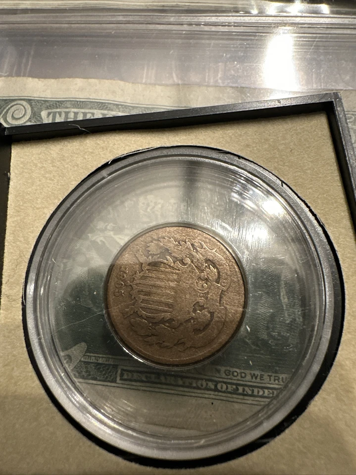 US Coin 1865 Two Cent Piece - Image 2 of 3