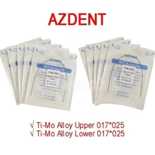 Dental Beta TMA Arch Wires Ti-Mo Alloy Rectangular Ovoid Form 17X25Upper /Lower