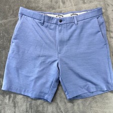 Callaway Golf Shorts Tech Performance Blue Flat Front Mens Size 34