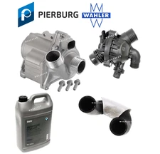 For BMW X6 xDrive35i Electric Water Pump Thermostat Hose Coolant Kit 4pcs OEM