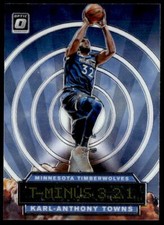 2019-20 Donruss Optic #10 Karl-Anthony Towns T-Minus 3, 2, 1,