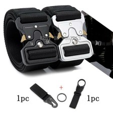 2pcs belts for man Quick Release Tactical belt Buckle Army Nylon Wais belt jeans