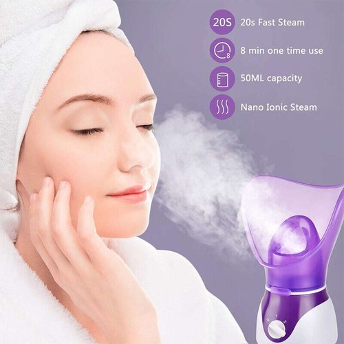 For Nymph Face Spa Home Office Facial Steamer Sauna Pores Skin Deep Cleanse Mist - Picture 8 of 12