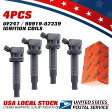 4x UF247 Ignition Coils For Toyota Corolla Matrix Celica MR2 Spyder 90919-02239