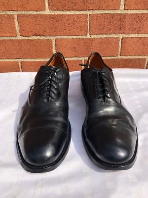 Allen Edmonds Park Avenue Black Leather Cap Toe Laces  display picture 2