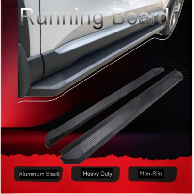 All Black Running Board fits for V.W. Touareg 2011-2018 Side Step Nerf Bar Stair