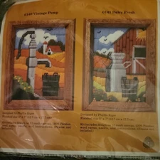 The Creative Circle Embroidery Kit 0141 Dairy Fresh Wool Yarn Craft Milk Barn