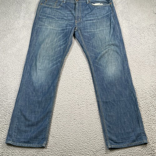 Levis 559 Jeans Mens 38x34 Relaxed Straight Leg Zip Fly Faded Medium Wash Denim - 第 2/18 張圖片