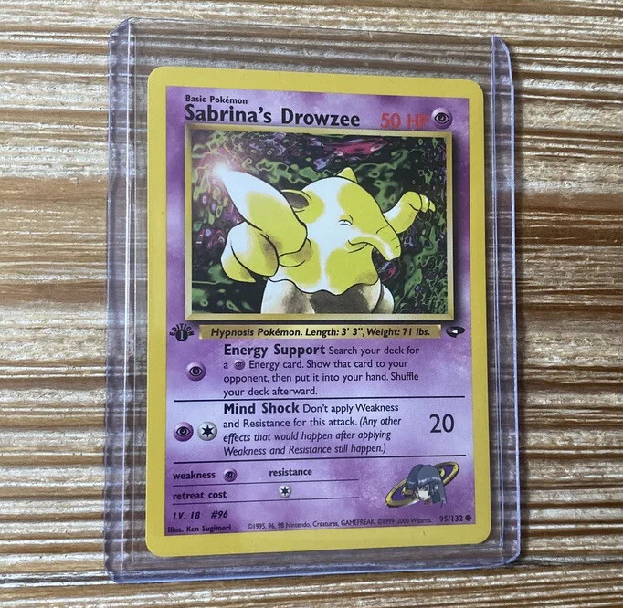 Sabrina's Drowzee 1st Edition 95/132 Common Gym Challenge NM Near Mint ...
