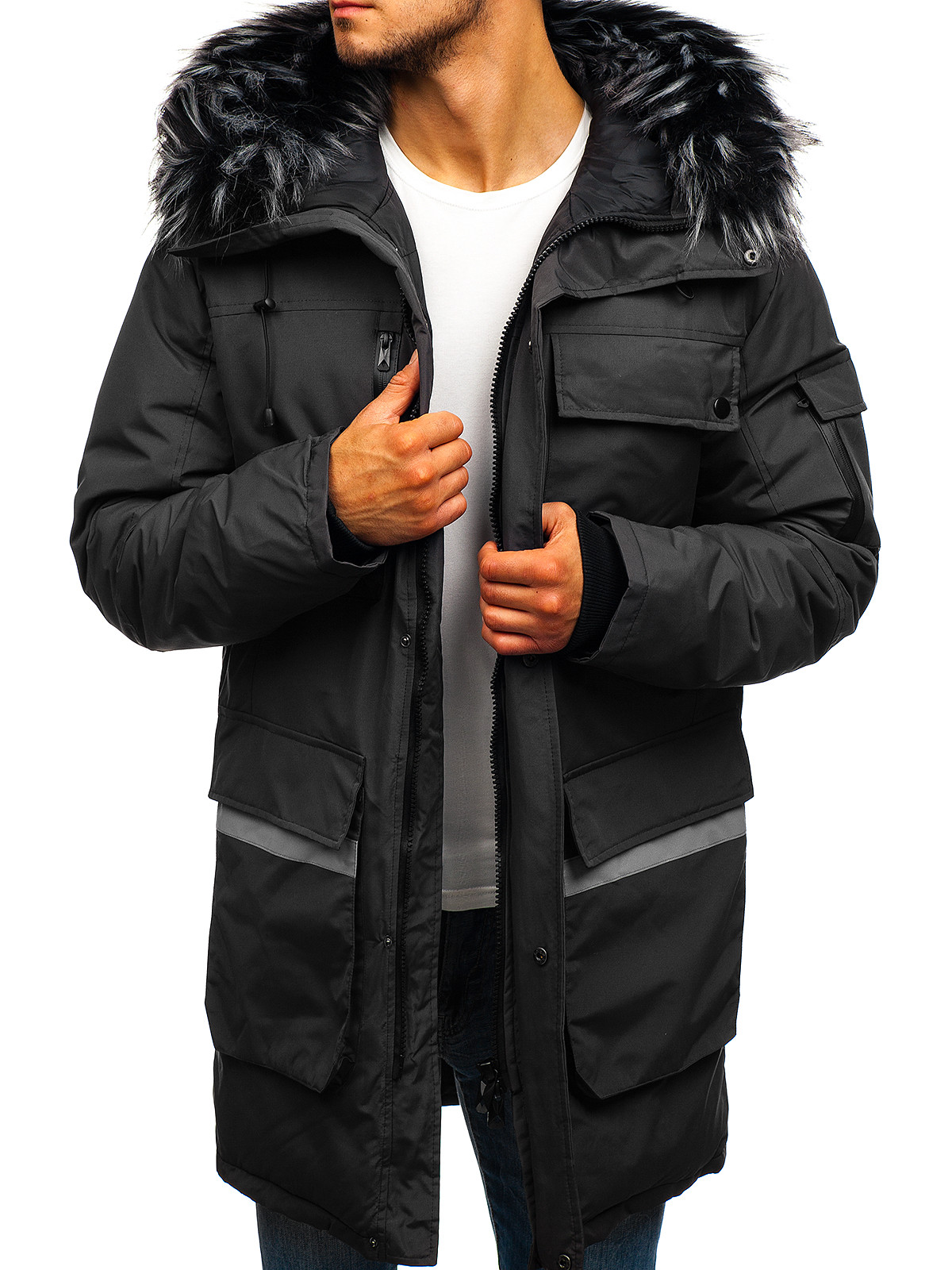BOLF Giacca Uomo Giubbotto Pelliccia Invernale Parka Cappuccio Uomo Giacca 4D4 Cappotto cdd659 BOLF Giacca Uomo Giubbotto Pelliccia Invernale Parka Cappuccio Uomo Giacca 4D4 Cappotto cdd659