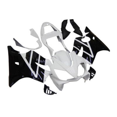 White Black Fairings for Honda CBR600F4i 2001 2002 2003 01 Plastic Bodywork Kit 