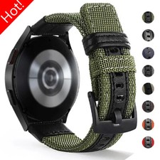 For Samsung Galaxy Watch 4 5 Pro 6 Classic 40 44 42 45 46 47mm Nylon Strap Band