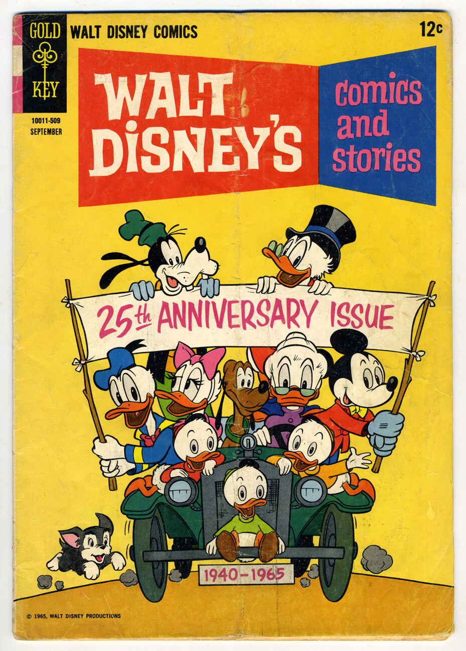 Gold Key Walt Disney's Comics and Stories #300 1965 3.0 G/VG OW/W Pages Vintage Collectible